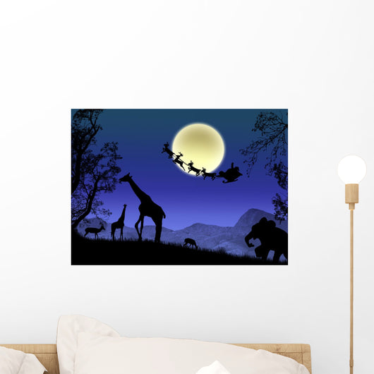 Santa Claus in Africa Wall Mural