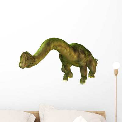 Brachiosaurus Wall Decal shown on a wall
