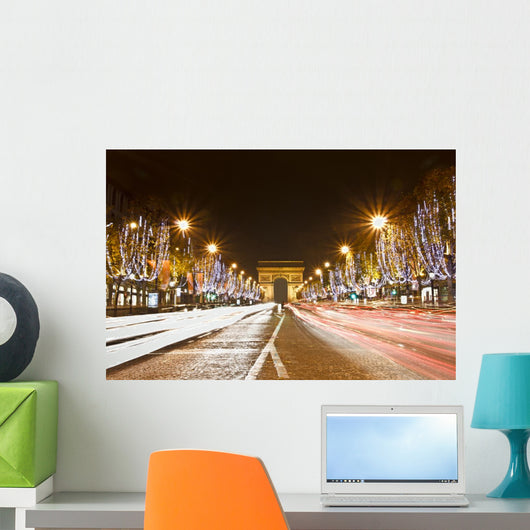 Champs Elysees, Paris, France.. Wall Mural