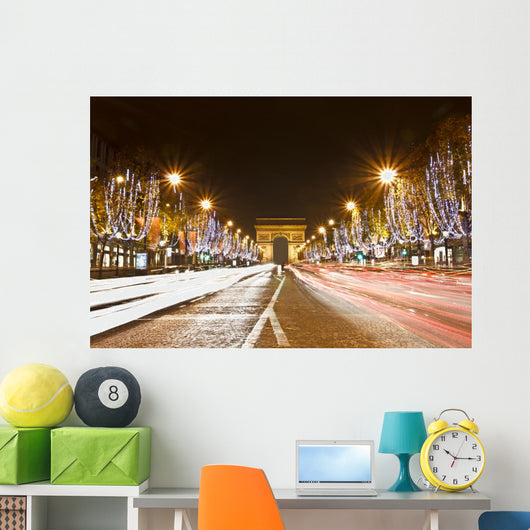 Champs Elysees, Paris, France.. Wall Mural