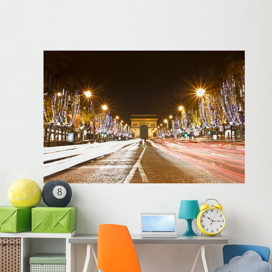 Champs Elysees, Paris, France.. Wall Mural