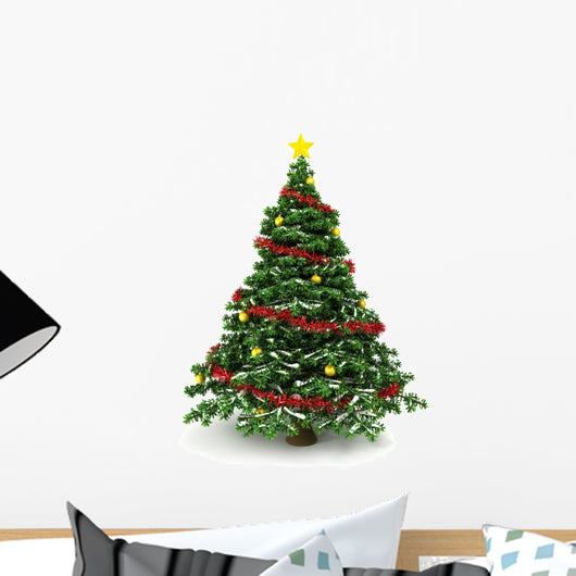 3D Christmas Tree Wall Decal