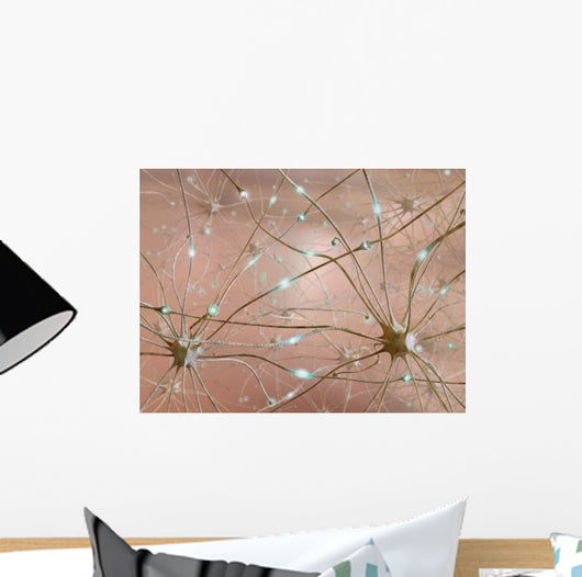 Collegamento Tra Neuroni Wall Mural