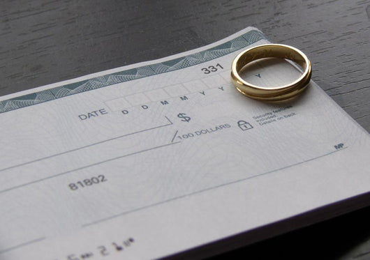 Ring and Checkbook Wall Mural