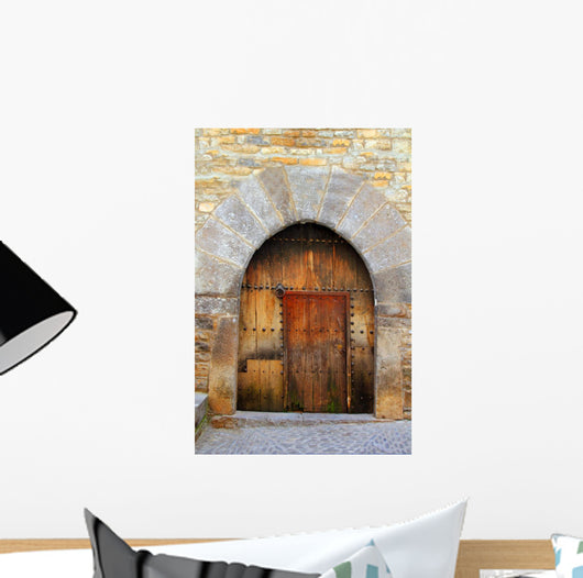 Romanesque Arch Door Wooden