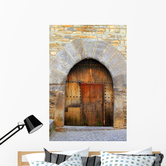 Romanesque Arch Door Wooden
