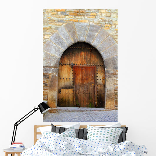 Romanesque Arch Door Wooden