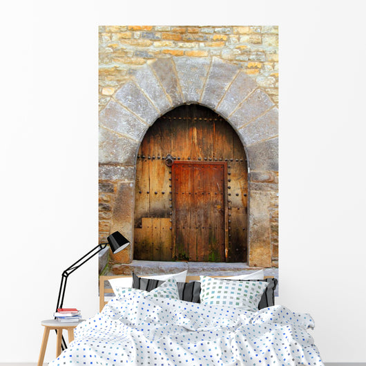Romanesque Arch Door Wooden