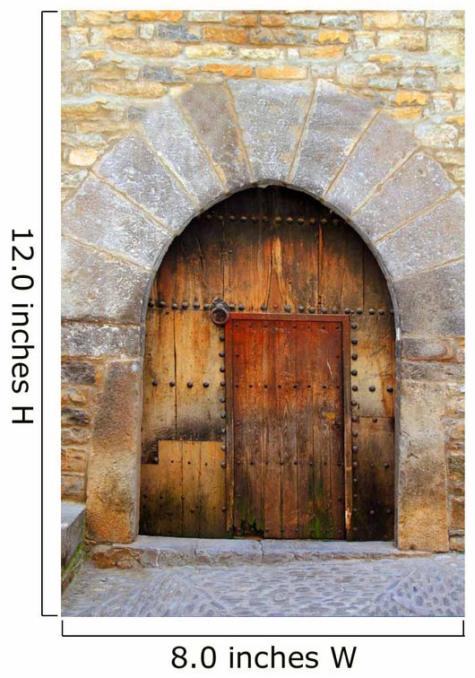 Romanesque Arch Door Wooden