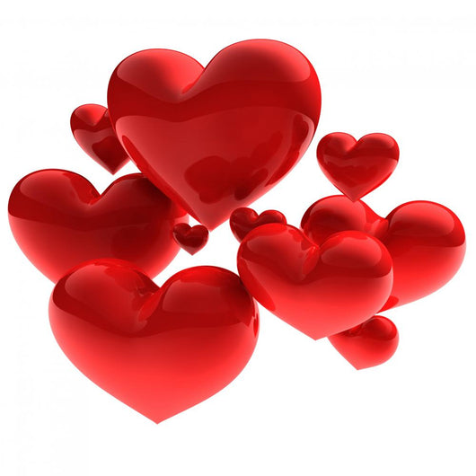 Sweet Beautiful Hearts Wall Decal