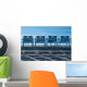 Blue Chairs Nice Wall Decal