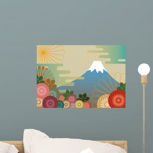 Mt Fuji and Flowers