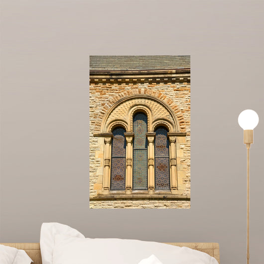 1800s Historic Church Stained Wall Decal