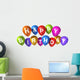 Happy Birthday Balloons Wall Decal