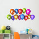 Happy Birthday Balloons Wall Decal