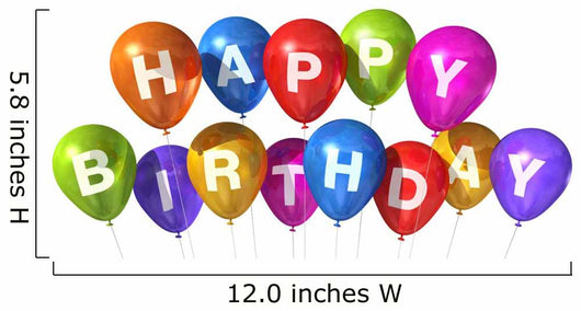Happy Birthday Balloons Wall Decal