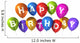 Happy Birthday Balloons Wall Decal