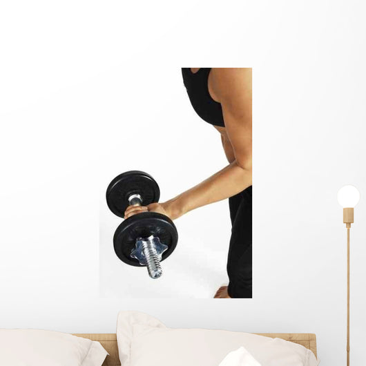 Dumbbell Curl Wall Decal