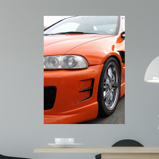 Custom Car Japan Wall Mural