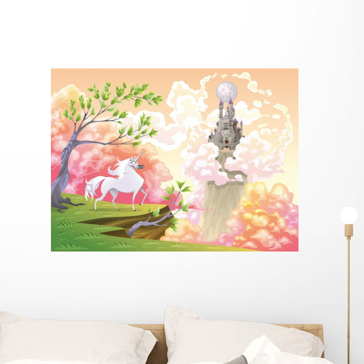 Girl's Murals Unicorn and