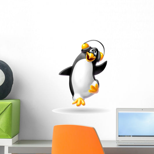 penguin musical Wall Decal