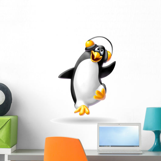penguin musical Wall Decal