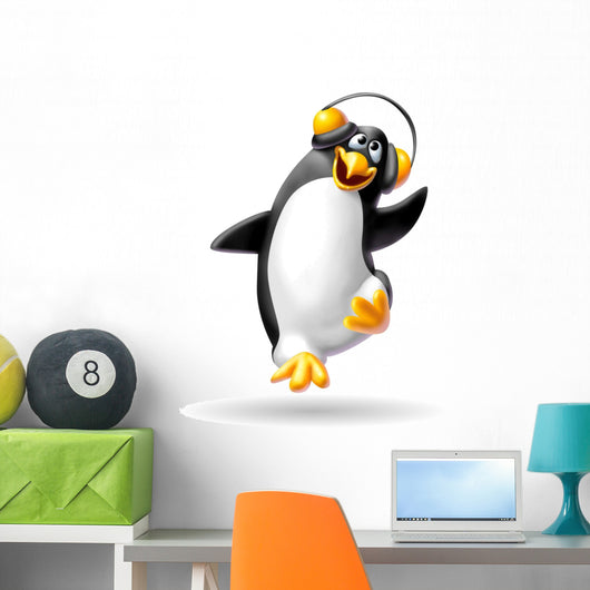 penguin musical Wall Decal