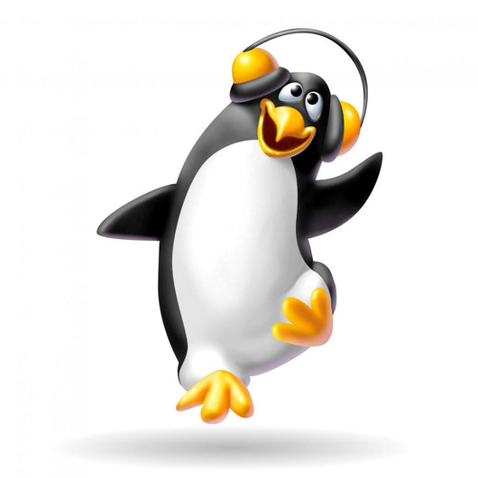 penguin musical Wall Decal