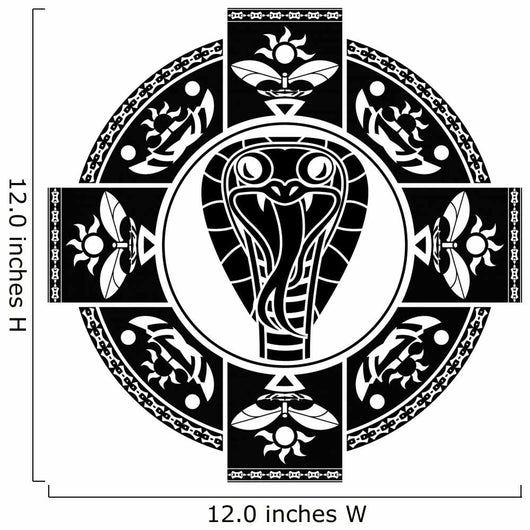 Cobra Fantasy Ring Stencil