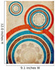 Retro Circles - Aged Paper Texture Wall Mural