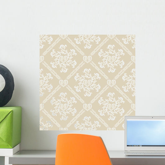 Seamless White Floral Pattern