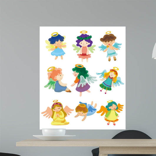 Lovely Little Angels Wall Decal