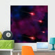 Red comet in the space area Wall Mural
