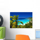 Dream seascape view, Seychelles, La Digue island Wall Mural