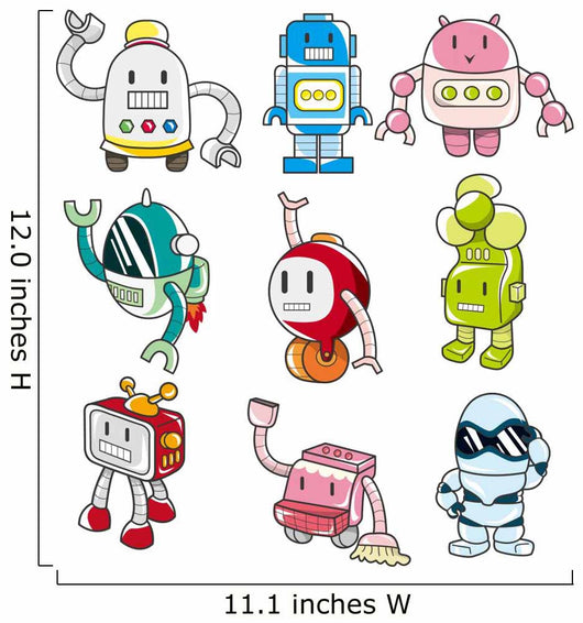 cartoon robot Wall Decal