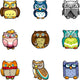 Cute cartoon owls Wall Decal