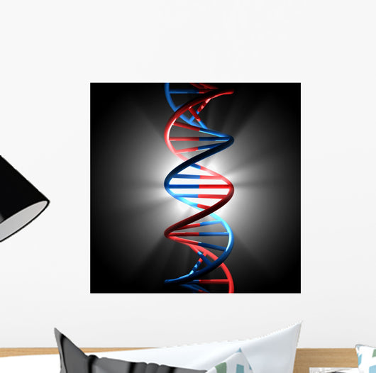 3D Render Bitmap Dna Wall Mural
