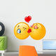 Kissing emoticons Wall Decal