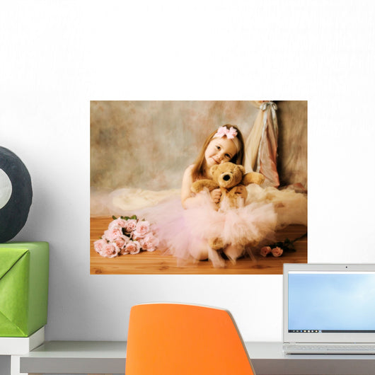 Little ballerina beauty Wall Mural