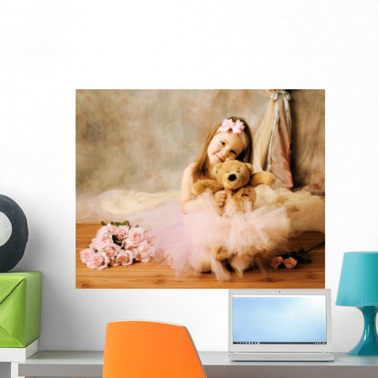 Little ballerina beauty Wall Mural