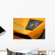 yellow supercar headlight Wall Mural