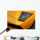 yellow supercar headlight Wall Mural