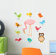 Flamingo Friends Bird Wall Stickers