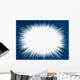 Star Burst Background Blue Frame Wall Mural