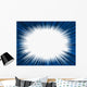 Star Burst Background Blue Frame Wall Mural
