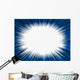 Star Burst Background Blue Frame Wall Mural