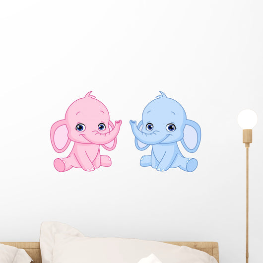 Baby elephants Wall Decal