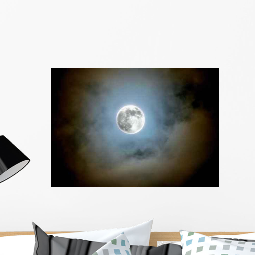 Full Moon Wall Decal Design 1 - WallMonkeys.com – Wallmonkeys