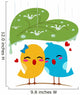 Lovebirds Sheltering from Rain