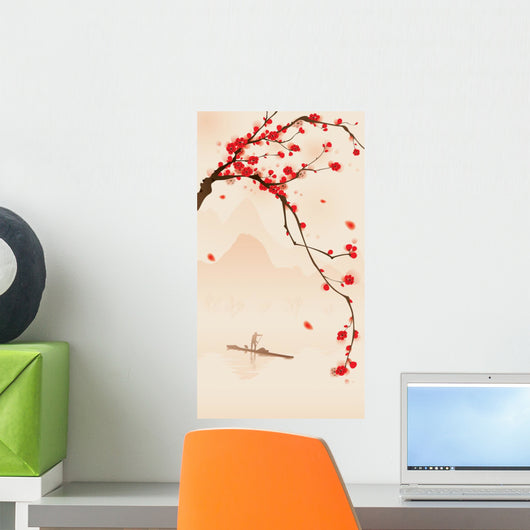 Oriental Style Painting Plum